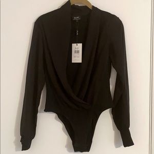 NWT Bardot Black Bodysuit